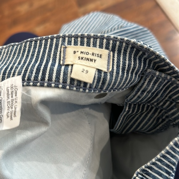 EUC Madewell Stripe Denim Mid Rise 29 - Picture 2 of 4